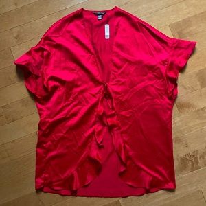 NWT Victoria’s Secret Red Silk Love Robe in Large